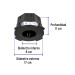 Bote integral de 10 cm, aro interno de 8 cm, VOLTECK
