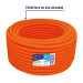 Metro de poliducto 1/2" corrugado flex. c/guía, rollo 100 m