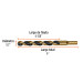 Broca HSS 1/2" Trugold para metal en blíster, EXPERT
