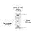 Interruptor de palanca con contacto, Standard, blanco