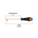 Desarmador de cruz 1/8" x 4" mango Comfort Grip, TRUPER