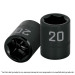 Dado cuadro 1/2" de impacto 6 puntas de 10 mm, TRUPER