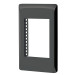 Placa negra de 1 ventana 3 módulos, línea Lisboa, VOLTECK