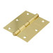 Bolsa c/2 bisagras cuadradas 3-1/2",latonado, HERMEX BASIC