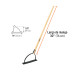 Cortador de maleza, mango de madera 30", TRUPER