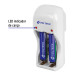 Cargador de pilas, AA, AAA y 9V incluye 2 pilas AAA, VOLTECK