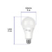 Foco LED 18W (125W) A25, 3000K blanca cálida, 1800 lm, BASIC