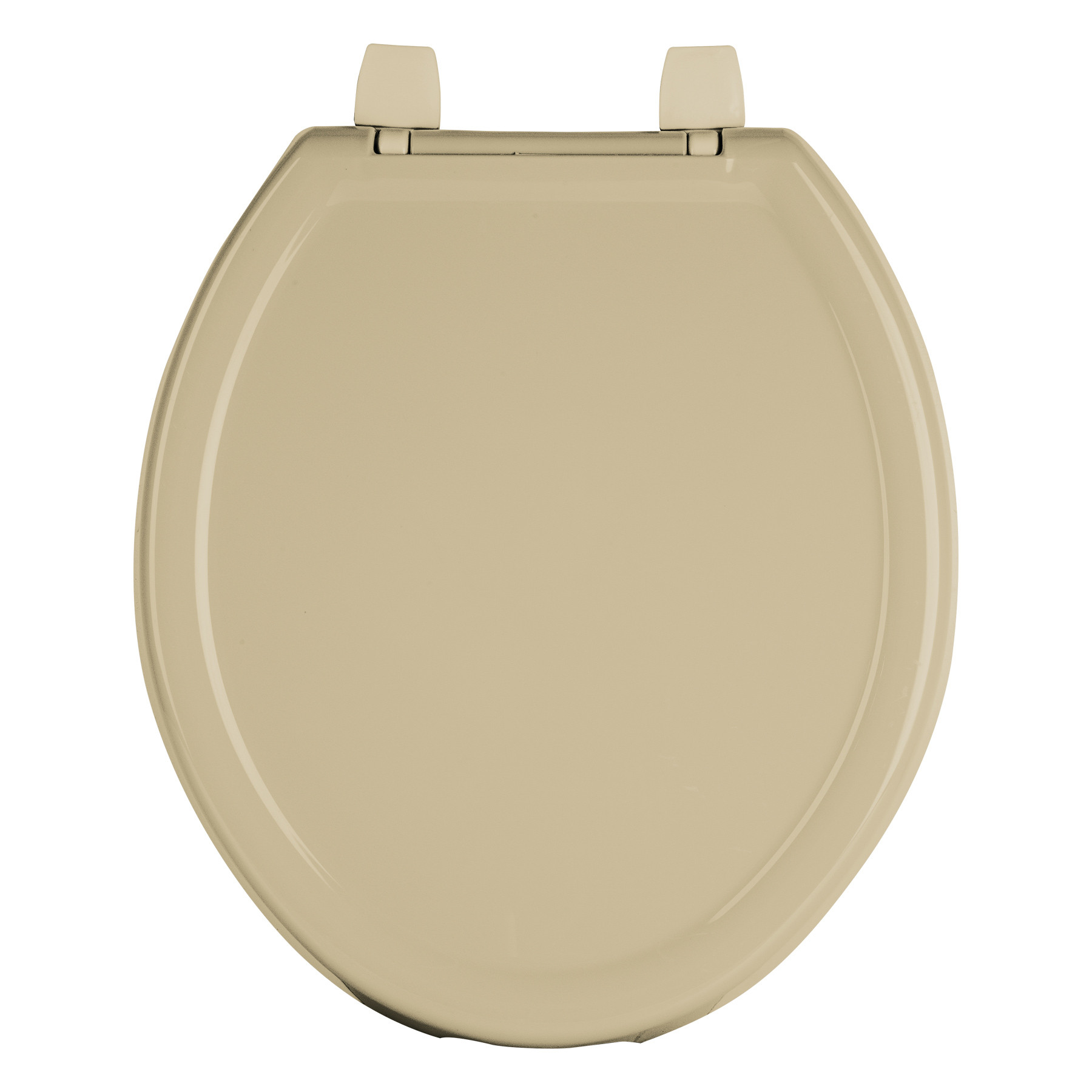 Asiento redondo ligero para WC, abierto, beige, BASIC