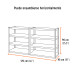 Estante metálico 8 repisas capacidad 80kg, 85x45x180, TRUPER