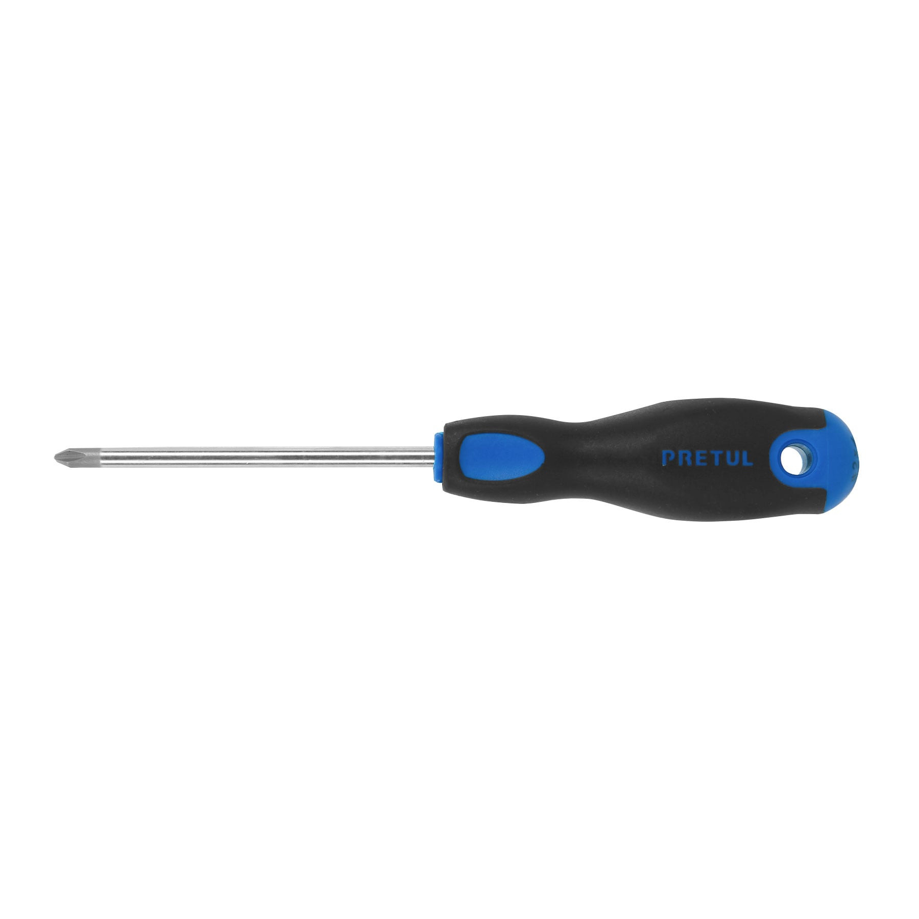 Desarmador de cruz 1/4" x 4" mango Comfort Grip, PRETUL