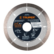 Disco de diamante de 4-1/2" x 1.3 mm, corte de porcelanato