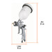 Pistola para pintar LVMP vaso plástico, 1.4 mm, EXPERT