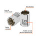 Dado de 1/2", 12 puntas, cuadro 1/4", TRUPER