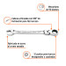 Llave combinada con matraca 18 mm flexible, EXPERT
