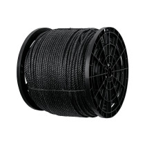 Kilo de cuerda negra de polipropileno 10 mm, carrete 20kg