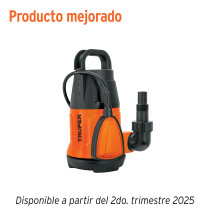 Bomba sumergible plástica, 1/2 HP para agua limpia, TRUPER
