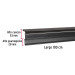 Guardapolvo automático 100 cm negro, HERMEX