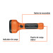 Linterna plástica de LED 350 lm, recargable, TRUPER