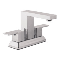 Mezcladora para lavabo 4", cromo, FOSET KUBO
