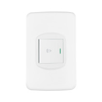 Placa armada 1 interruptor de timbre 1.5 módulos, Toledo