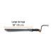 Machete doble filo 18", cacha atornillada, funda de cartón