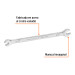 Llave española, 3/16 x 1/4" x 126 mm de largo, TRUPER EXPERT