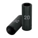 Dado largo cuadro 1/2" de impacto 6 puntas de 20 mm, TRUPER