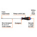 Desarmador de cruz 3/16" x 8" mango Comfort Grip, TRUPER