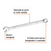 Llave combinada extralarga 3/8" x 164 mm de largo, EXPERT