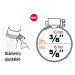 Bolsa c/4 abrazaderas sin fin 4, 3/8 - 5/8", TRUPER