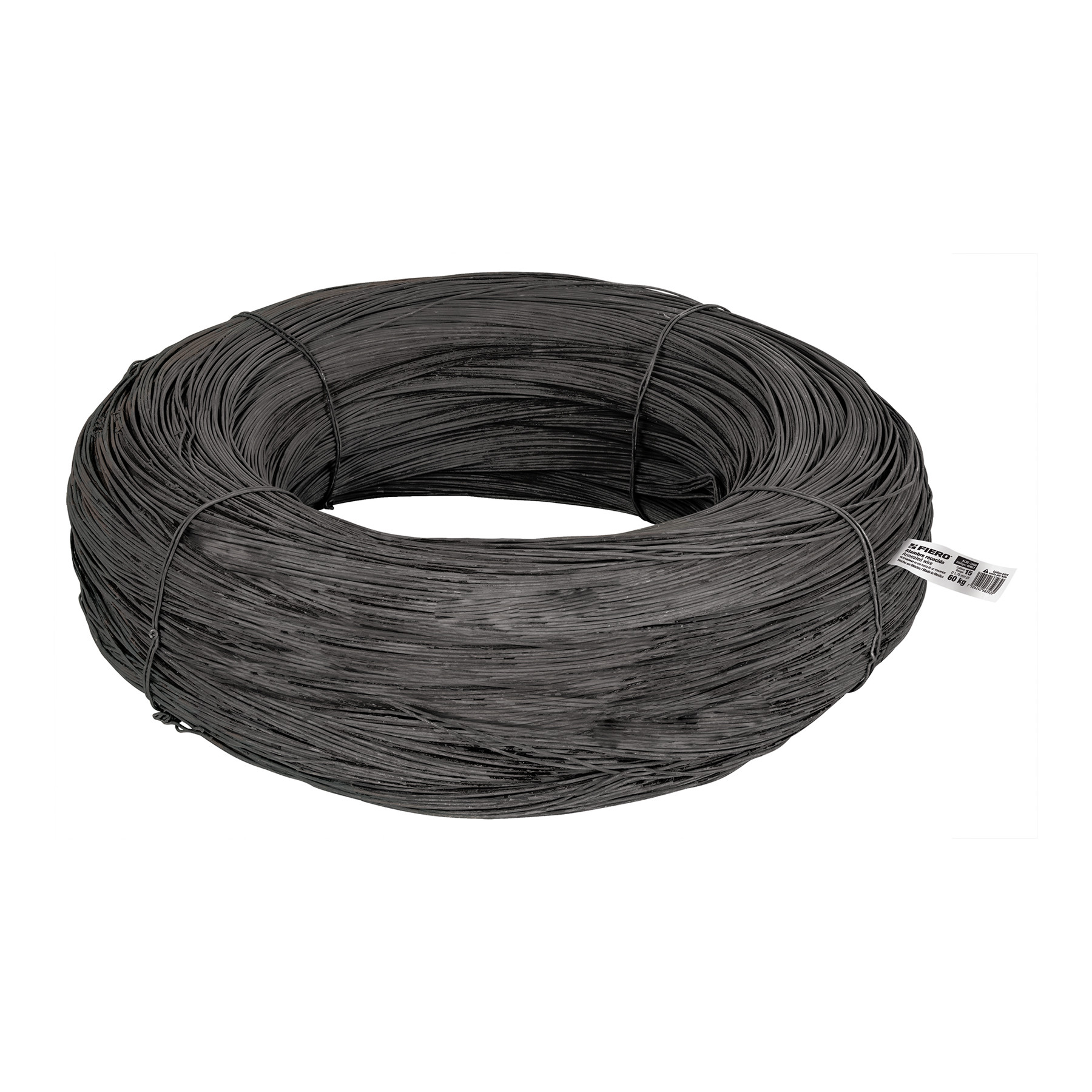 Kilo de alambre recocido calibre 15 en rollo de 60 kg, FIERO