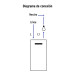 Interruptor sencillo 1.5 módulos,línea Española,color blanco
