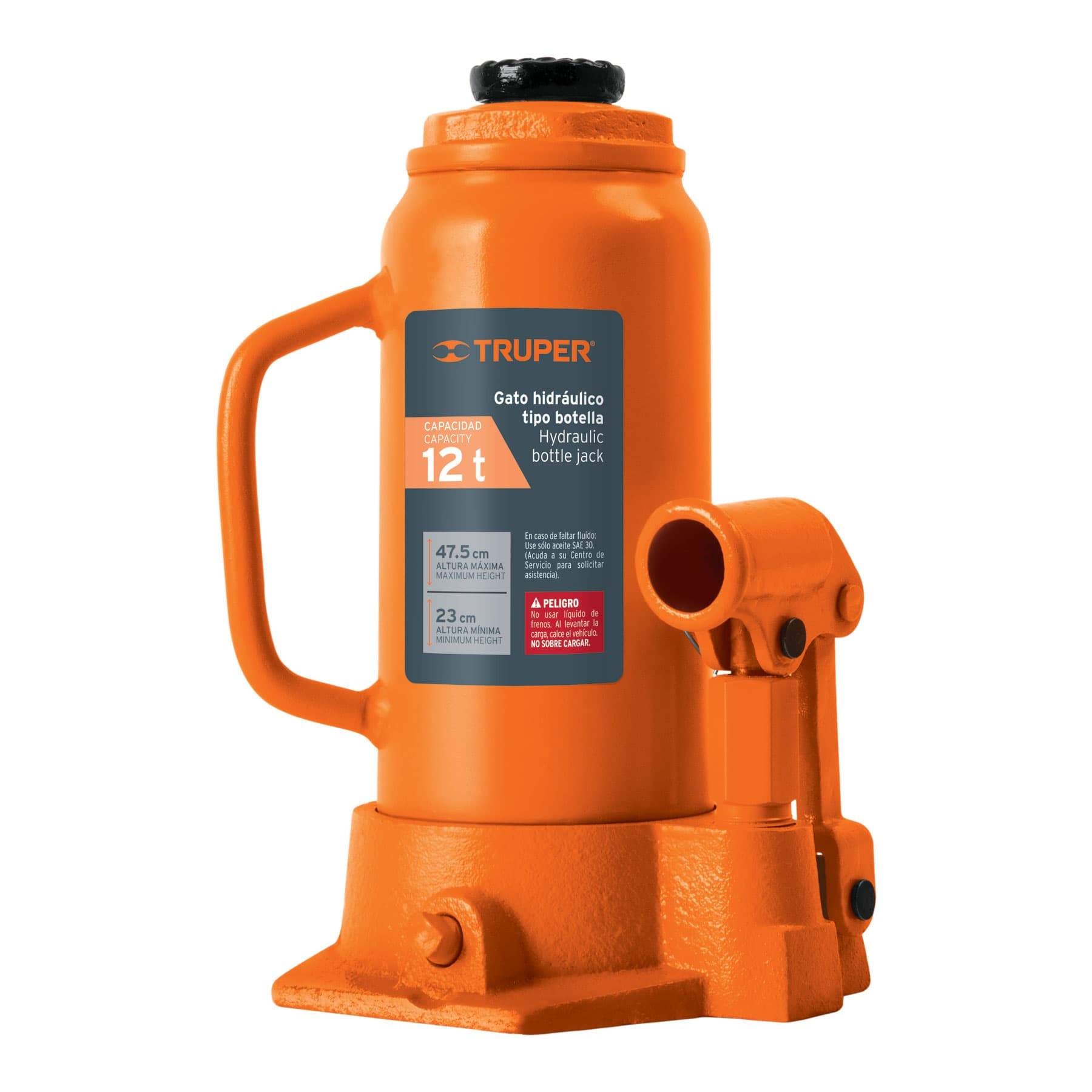 Gato hidráulico de botella de 12 Ton, TRUPER