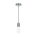 Socket colgante metálico, satín, VOLTECK