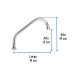 Cuello corto para mezcladora de fregadero, cromo, BASIC