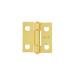 Bisagra rectangular 1" acero latonado, HERMEX