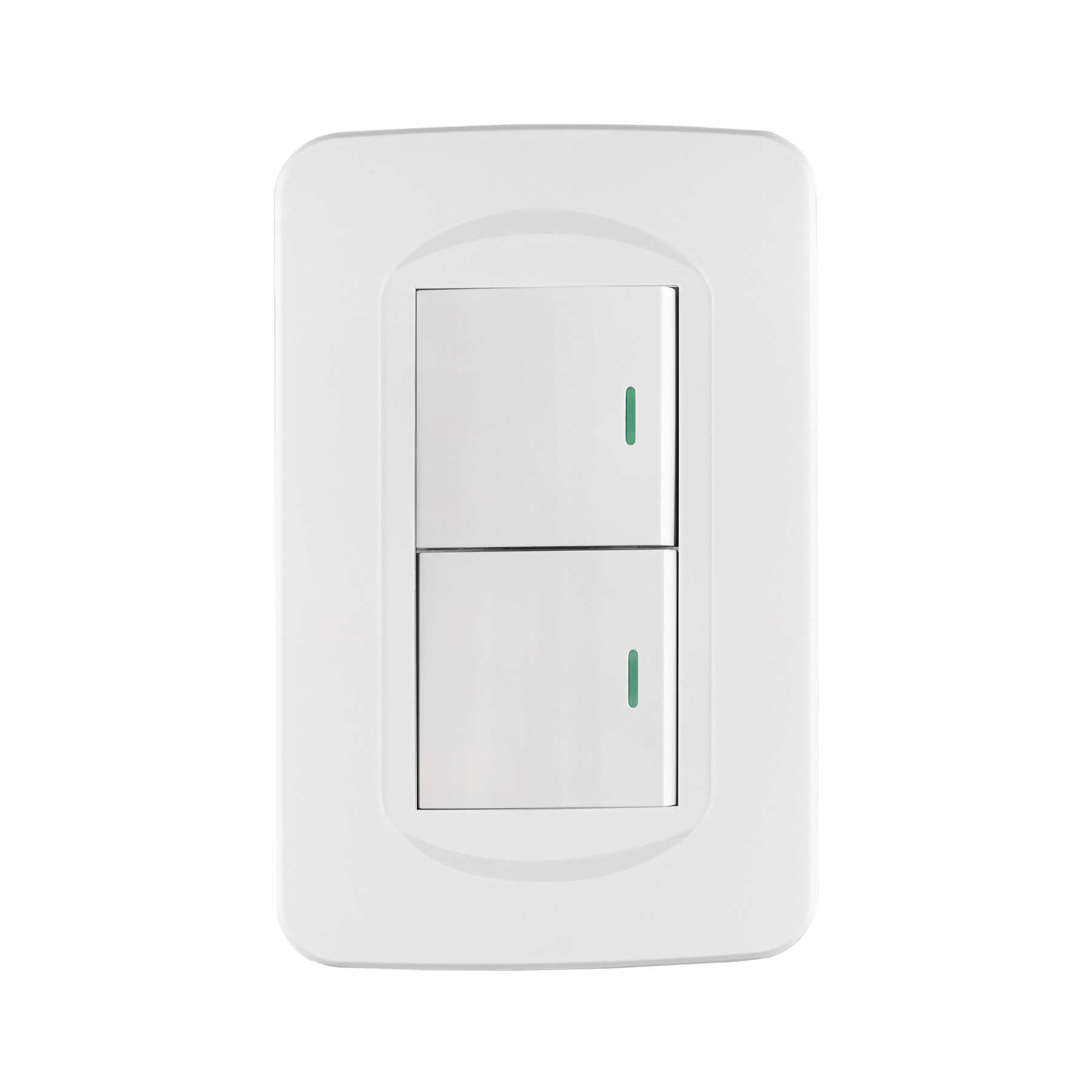 Placa armada 1 interruptor y 1 de 3 vías 1.5 mód, Toledo