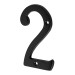 Número 2 de latón sólido 4", negro, HERMEX