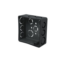 Caja cuadrada 4" x 4" plástica, VOLTECK