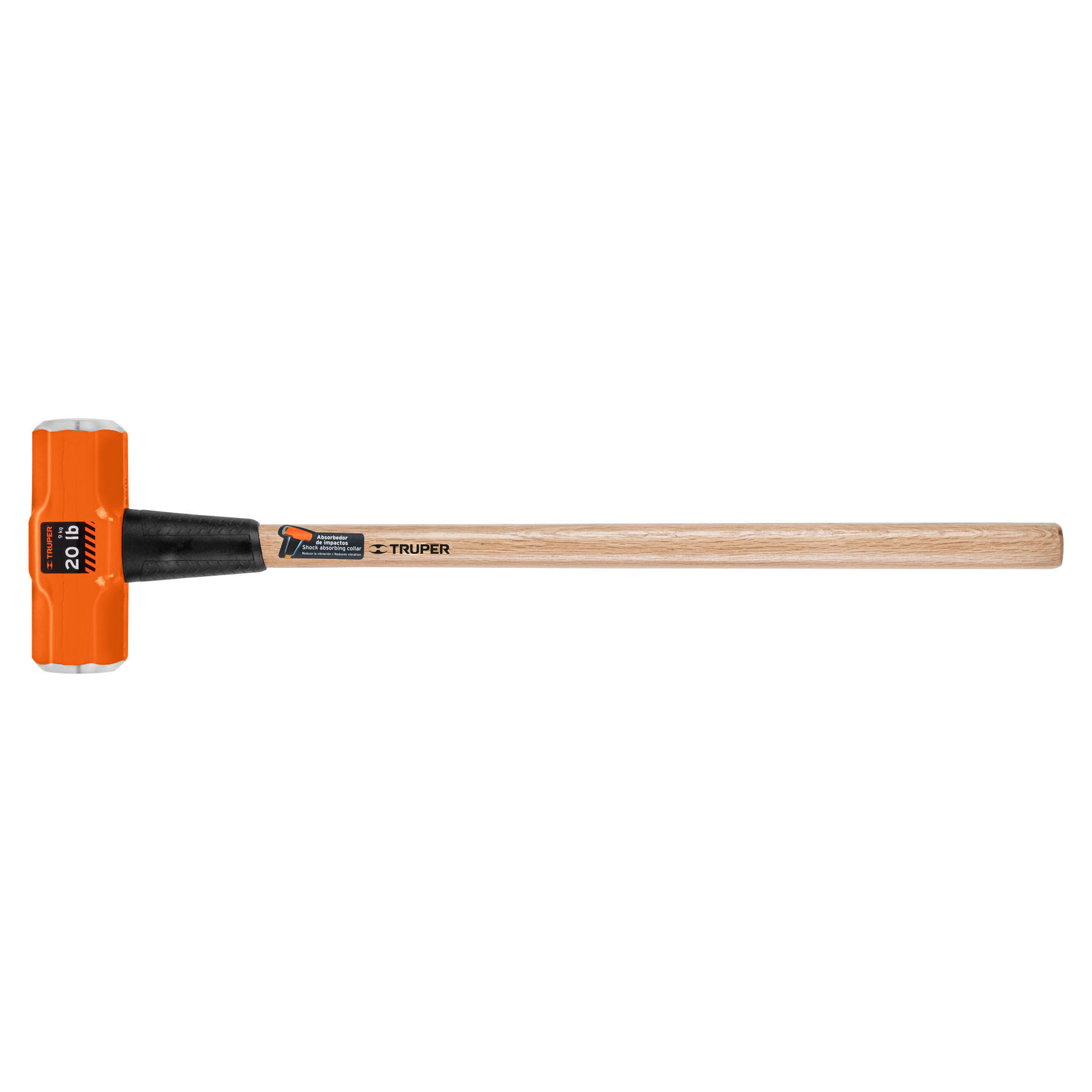 Marro octagonal 20 lb, mango de madera 36", TRUPER