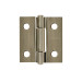 Bisagra rectangular 1 x 7/8", latón antiguo, HERMEX