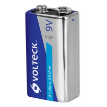 Blíster con 1 pila alcalina 9V, VOLTECK