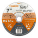 Disco abrasivo de corte preciso metal 7" x 2 mm, TRUPER