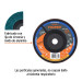 Disco laminado 7" grano 120 centro 7/8", plástico, TRUPER