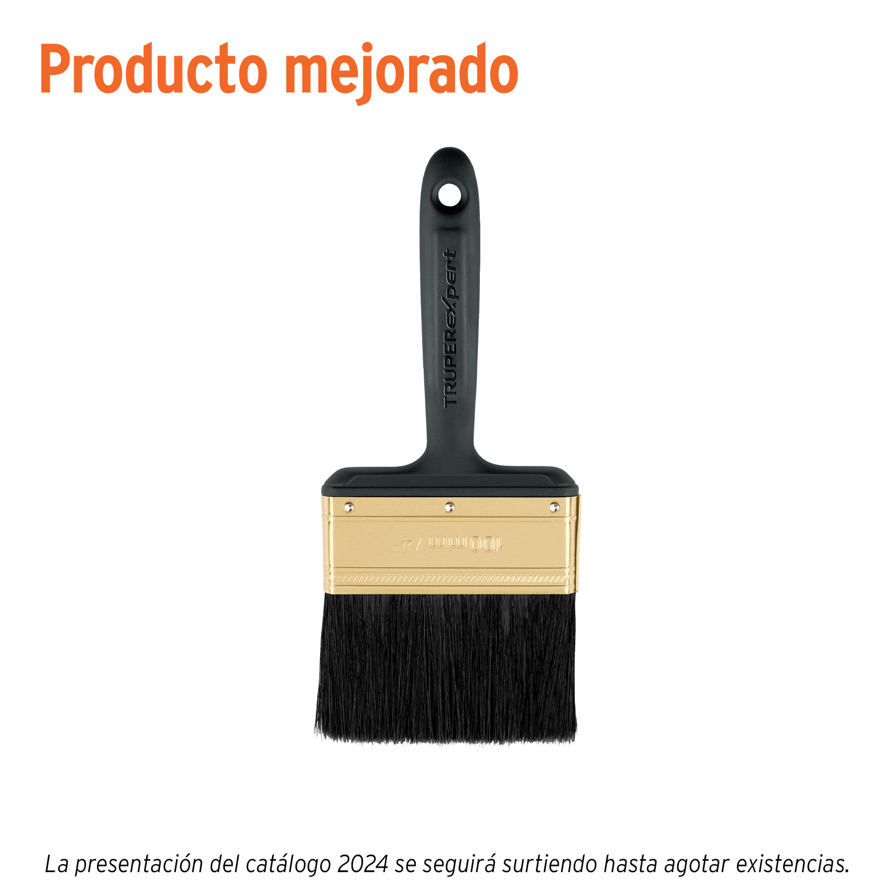 Brocha profesional de 4" mango de plástico, TRUPER EXPERT