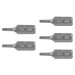 Estuche con 5 puntas torx T8 largo 1", TRUPER EXPERT