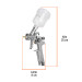 Pistola p/retoque gravedad HVLP vaso plástico, 1 mm, TRUPER