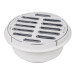 Coladera 5" universal,ABS, rejilla cromada 1/4 vuelta, FOSET