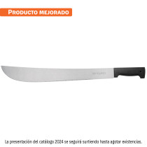 Machete estándar 18" cacha negra inyectada, en bolsa, TRUPER
