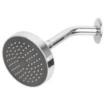 Regadera redonda 4-1/4" brazo y chapetón de acero, BASIC